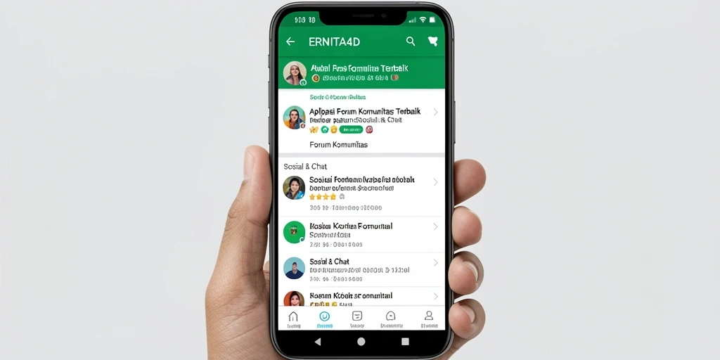 Antarmuka User-Friendly ERNITA4D untuk Forum Komunitas.
