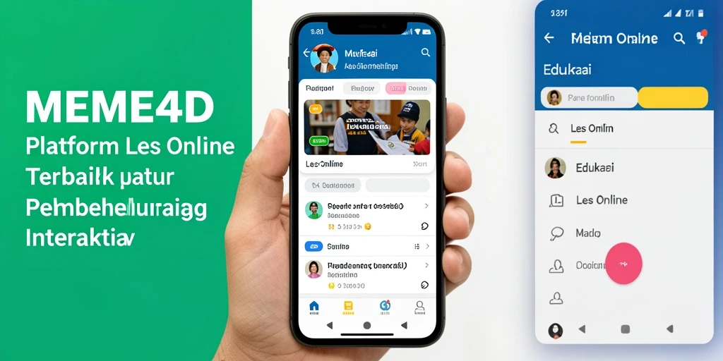 Antarmuka MEME4D yang ramah pengguna untuk Les Online.